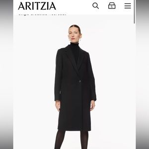 BRAND NEW WITH TAGS ARITZIA STEDMAN COAT IN BLACK SIZE SMALL